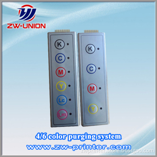 4color or 6 Color Purging System for Solvent Printer